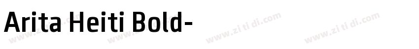 Arita Heiti Bold字体转换